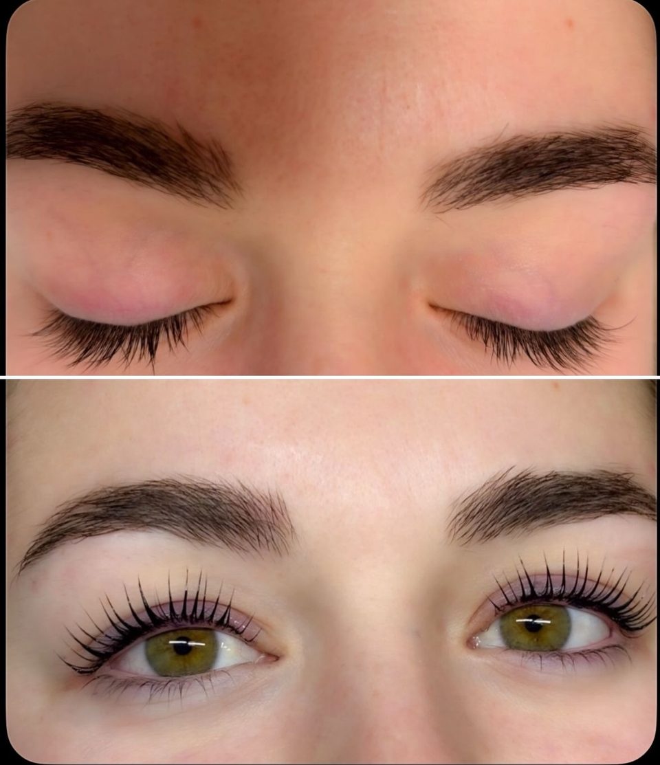 Lifting de pestañas con tinte y bótox